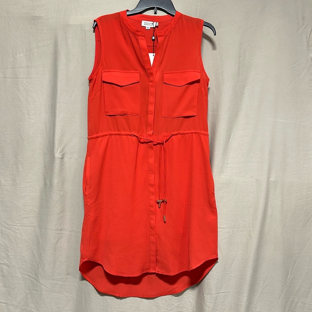 Molly Bracken NWT‎ red dress w/pockets / Size M / B-101